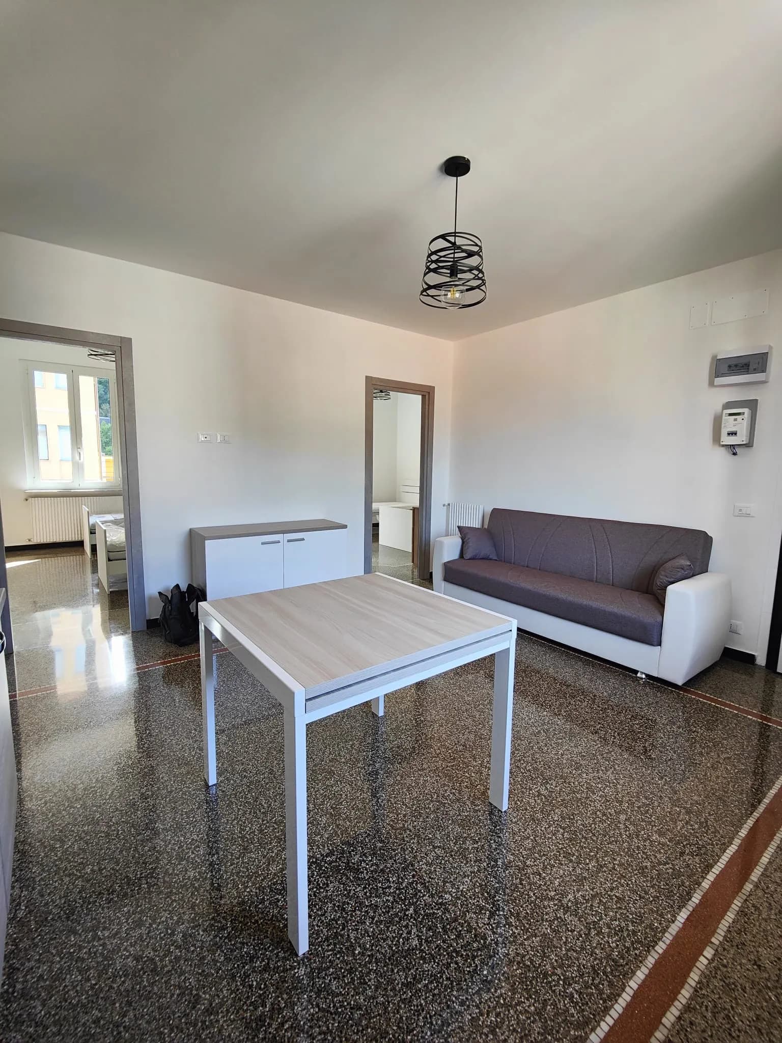 Soggiorno con divano letto